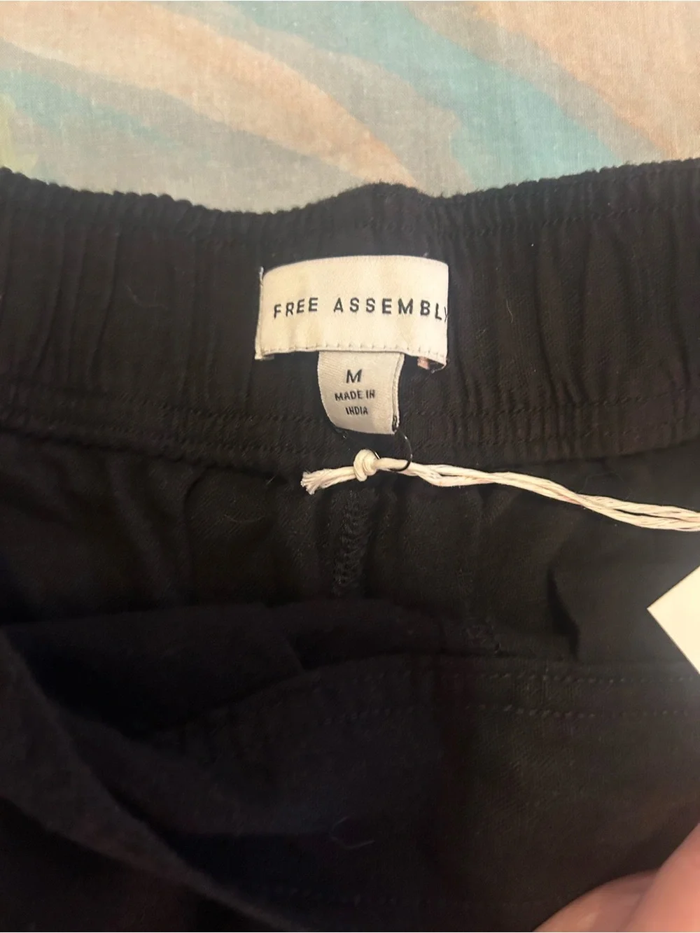 Free Assembly • Pull-On Pleated Shorts | Linen Blend NWT